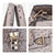 Fashion Embossed Pattern Padlock Handbag with Matching Wallet - Dasein Bags