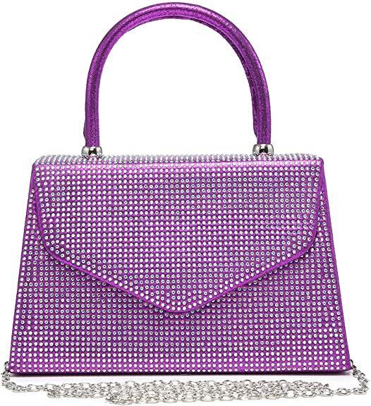 Purple evening bag cheap