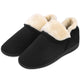 VONMAY Men's Faux Fur Suede House Bootie Slippers Memory Foam Slippers