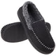 VONMAY Men's Moccasin Slippers Fuzzy House Shoes  Memory Foam