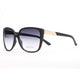 Anais Gvani Smooth Plastic Classic Fashion Sunglasses - Black