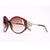 Oversized Fashion Sunglasses w/ Pop Out Mosaic Design - Brown - Dasein Bags
