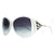 Oversized Fashion Sunglasses w/ Pop Out Mosaic Design - White - Dasein Bags
