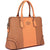 Colorblock Slim Briefcase with Removable Shoulder Strap - Dasein Bags