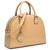 Vegan Leather Handbag Domed Satchel Rhinstone Structured Bag