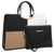Pebble Texture Handbag with Matching Wristlet-Handbags & Purses-Dasein Bags
