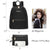 Fashion Casual Women Backpack with Matching Wristlet 2Pcs Set