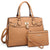 Classic Padlock Handbag with Matching Wallet-Handbags & Purses-Dasein Bags