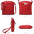 VONMAY Large Crossbody Bags for Women Triple Zip Pocket