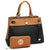 Zipper Top Satchel with Matching Wallet-Satchels-Dasein Bags