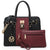 Women Satchel Handbags Purses Two tone Top Handle Tote Shoulder Bags
