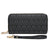 Womens Fashion Double Zip Around Wallet Long Purse Credit Card Holder