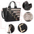Buckles Two-Tone Tote Handbag-Handbags & Purses-Dasein Bags