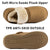 VONMAY Men's Faux Fur Suede House Bootie Slippers Memory Foam Slippers