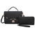 Women Faux Leather Satchel-Crossbody bag with Matching Wallet