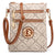 Dasein Monogram Logo Faux leather crossbody with DS emblem