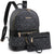 Dasein Faux Leather Round Studded Backpack