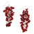 Red Coral Inspired Dangle Earrings