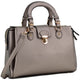 Dasein Satchel Shoulder Bag with Front Snap Lock Accent