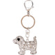 Rhinestone puppy dog key chain