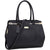 Dasein Fashion Faux Leather Gold-Tone Satchel Shoulder Bag Handbag