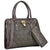 Wendy Keen Medium Satchel with Front Lock Deco and Shoulder Strap and Matching wallet