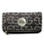 Monogram Fashion Fold-over Clutch w/ Gold-Kissed Accents