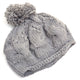 Cable Knit Beanie with Pom Pom Accent (SF-HT-1898)