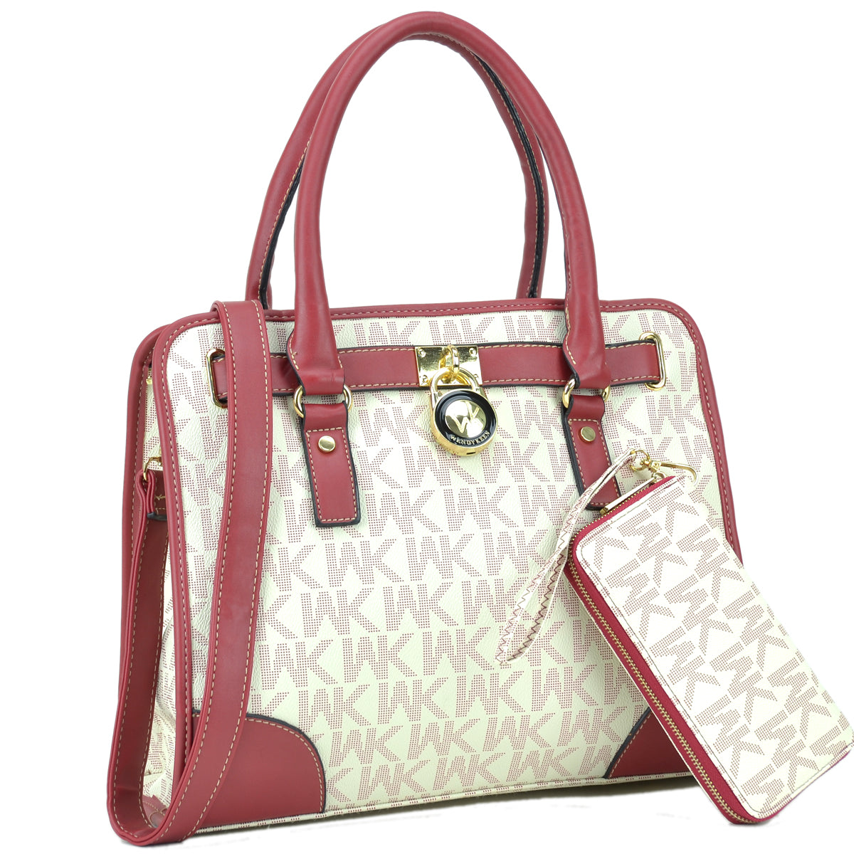 Buy Wendy Keen WK Fashion Women PU Leather Women's Purse Handbag Messenger  Shoulder Bag Wallet 3 IN 1 Set Online at desertcartINDIA