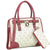 Wendy Keen Medium Satchel with Front Lock Deco and Shoulder Strap and Matching wallet