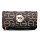 Monogram Fashion Fold-over Clutch w/ Gold-Kissed Accents