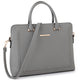 Dasein Fashion Briefcase For Her- with Stitching Design in Front