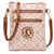 Dasein Monogram Logo Faux leather crossbody with DS emblem